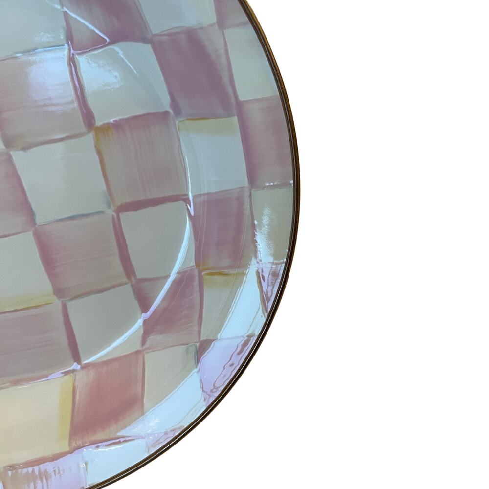 NEW Mackenzie-Childs Rosy Check Pie Plate - Picture 6 of 13